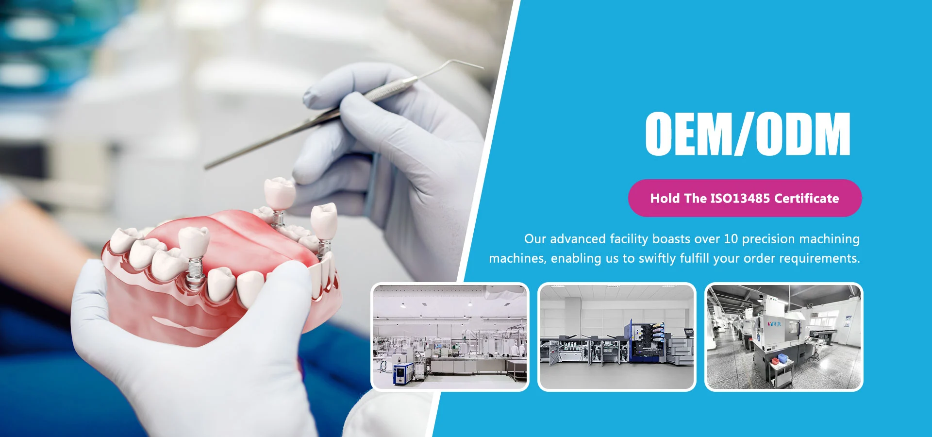 Hammasimplantin komponenttien toimittaja